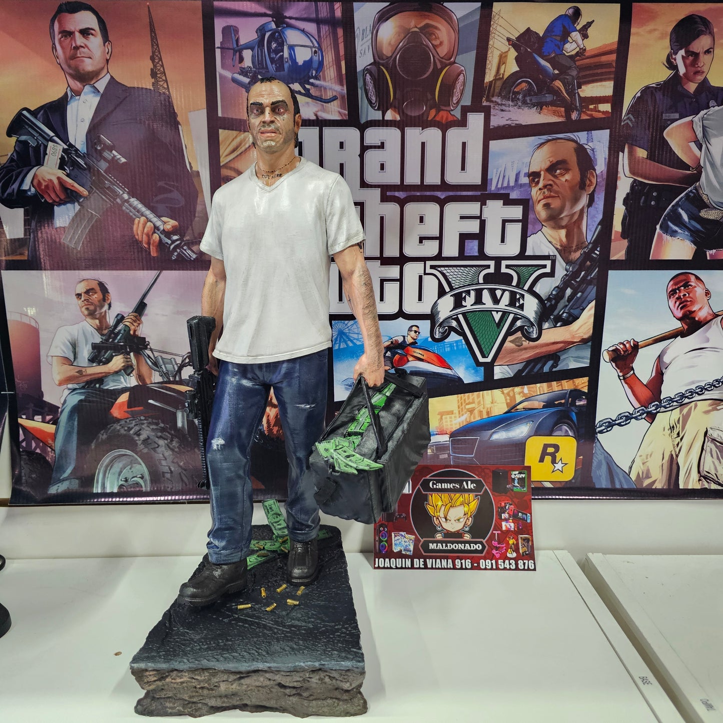 TREVOR GTA V FIGURA EN 3D 40CM GTA 5