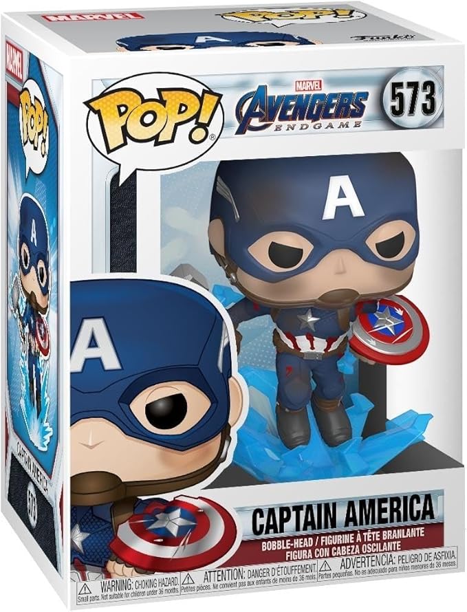 FUNKO POP! MARVEL: AVENGERS ENDGAME - CAPITÁN AMÉRICA CON BROKEN SHIELD & MJOLNIR 573