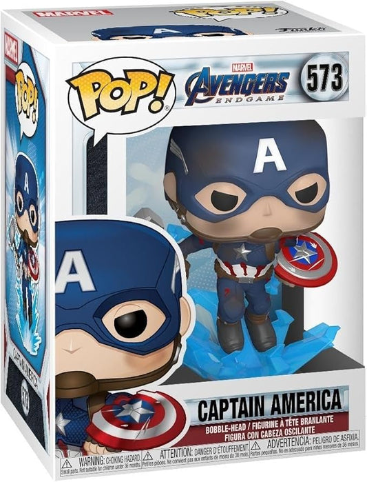 FUNKO POP! MARVEL: AVENGERS ENDGAME - CAPITÁN AMÉRICA CON BROKEN SHIELD & MJOLNIR 573