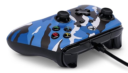 JOYSTIC POWERA ENHANCED WIRED CONTROLLER FOR XBOX SERIES X|S – BLUE CAMO, OFFICIALLY LICENSED FOR XBOX