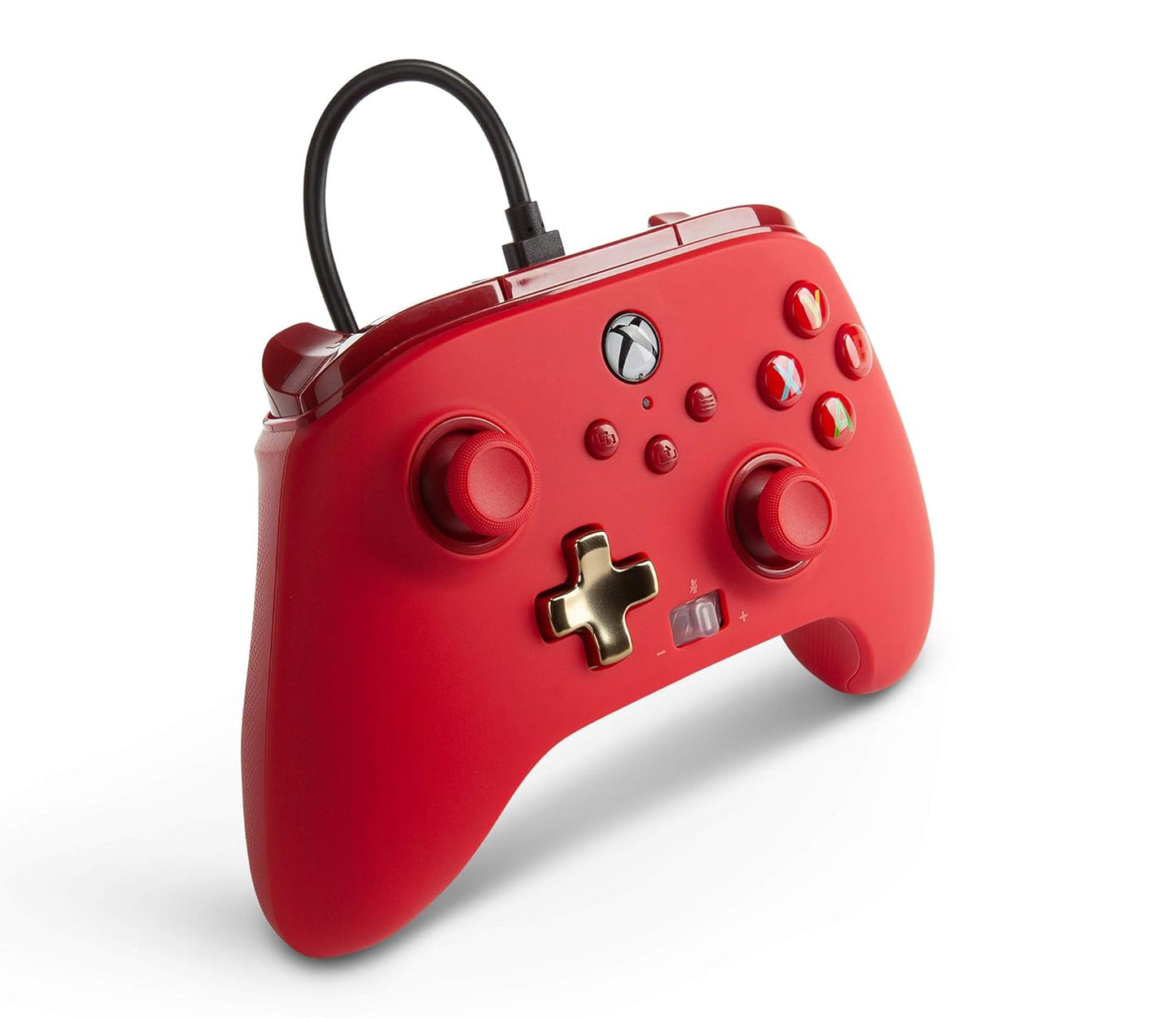 JOYSTIC POWERA ENHANCED WIRED CONTROLLER FOR XBOX SERIES X|S – OFFICIALLY LICENSED FOR XBOX ROJO