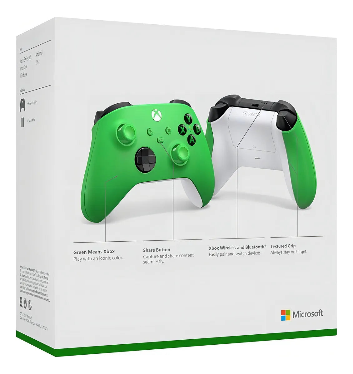 CONTROL INALÁMBRICO XBOX SERIES X|S, XBOX ONE VELOCITY GREEN VERDE