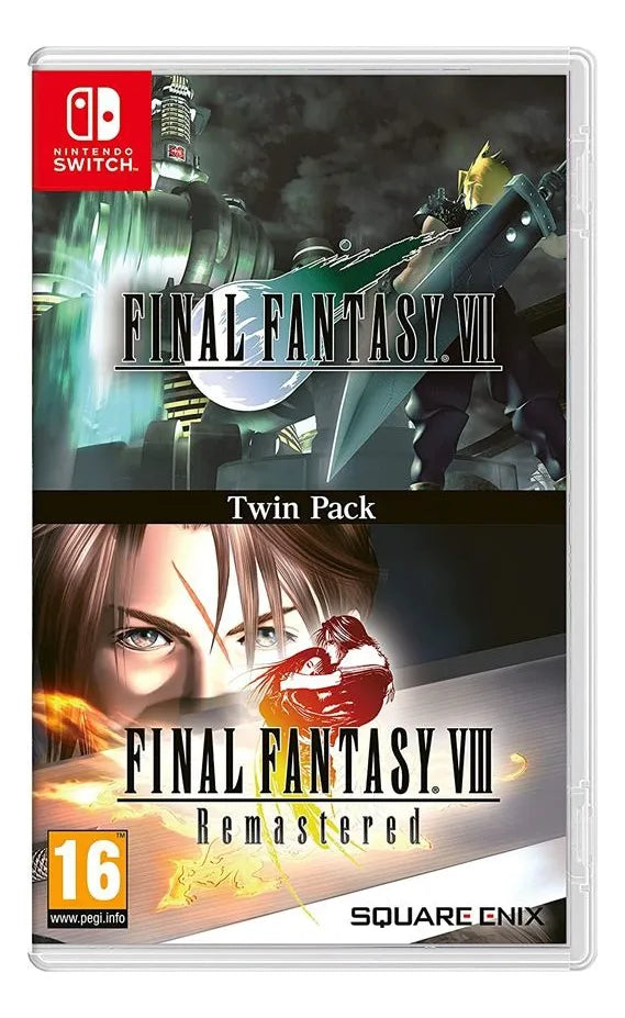 FINAL FANTASY TWIN PACK VII Y VIII REMASTERED – JUEGO DE NINTENDO SWITCH (NUEVO SELLADO)