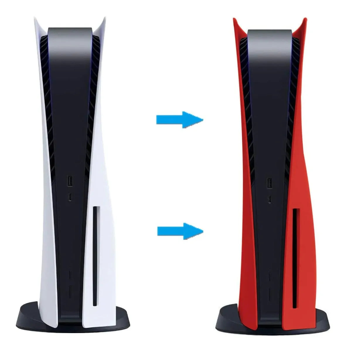 CARCASA TAPA DE REPUESTO PARA CONSOLA PLAYSTATION 5 PS5 ORIGINAL ROJA