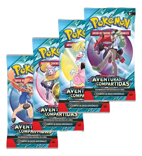 SOBRES AVENTURAS COMPARTIDAS CARTAS DE POKEMON TCG