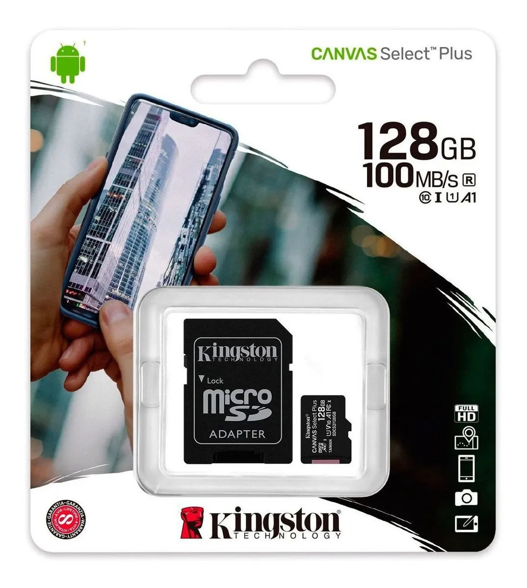 Kingston Canvas Sdcs2/128gb tarjeta de memoria clase 10 128GB