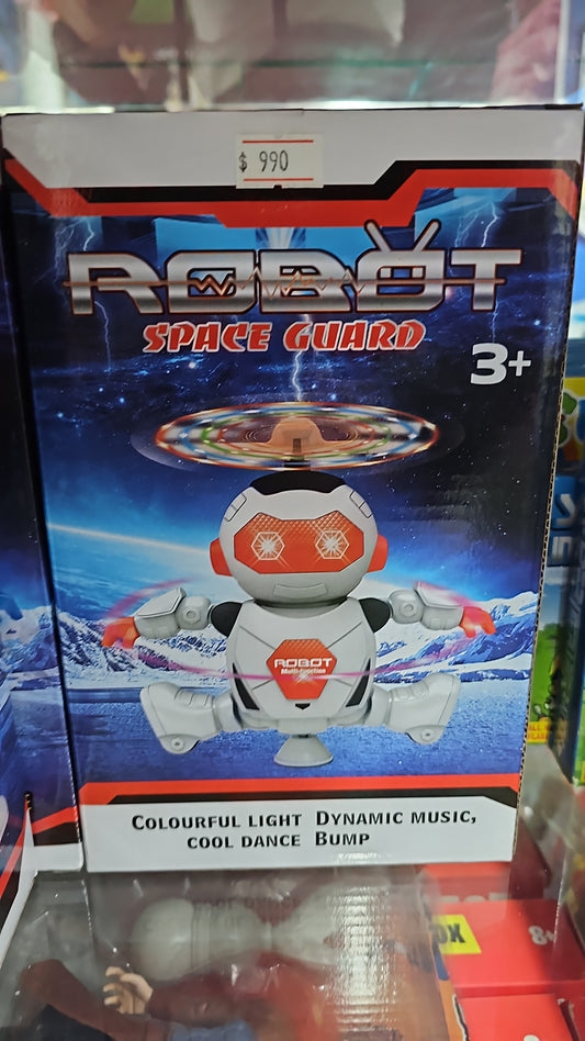 ROBOT GIRATORIO A PILAS CON LUZ