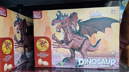 DINOSAURIO PONEDOR DE HUEVOS CON LUZ MOVIMIENTO Y SONIDO