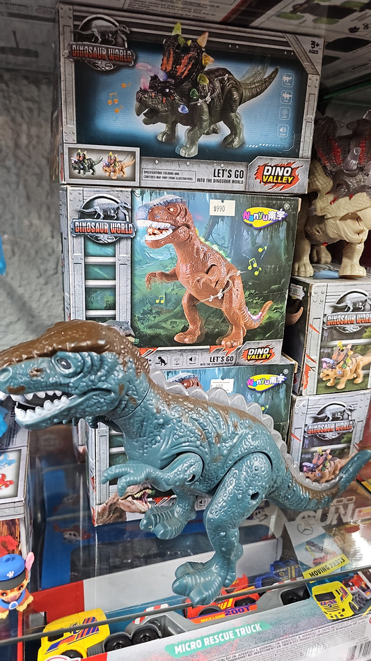 TIRANOSAURIO REX CON MOVIMIENTO, LUZ Y SONIDO DINOSAURIO