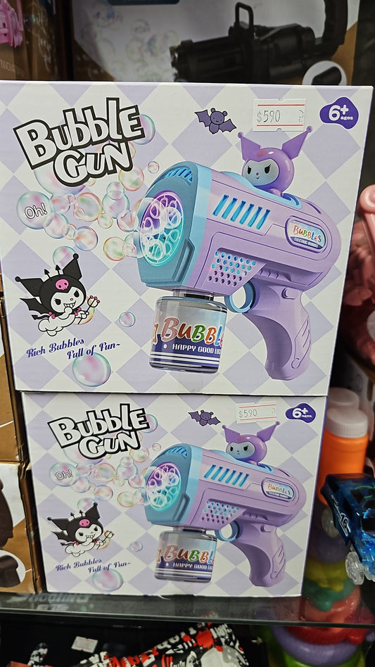 PISTOLA DE BURBUJAS BUBBLE GUN KUROMI