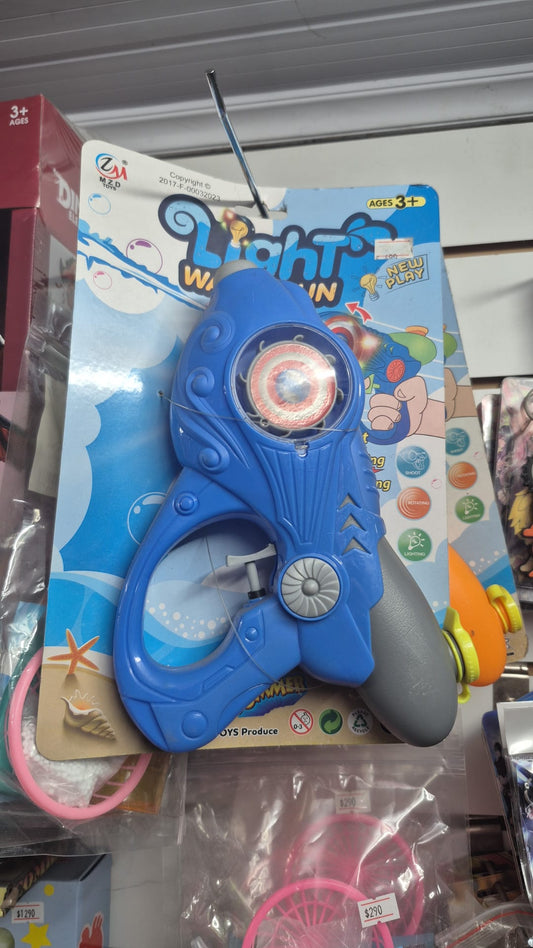 PISTOLA DE AGUA CON LUZ Y SONIDO