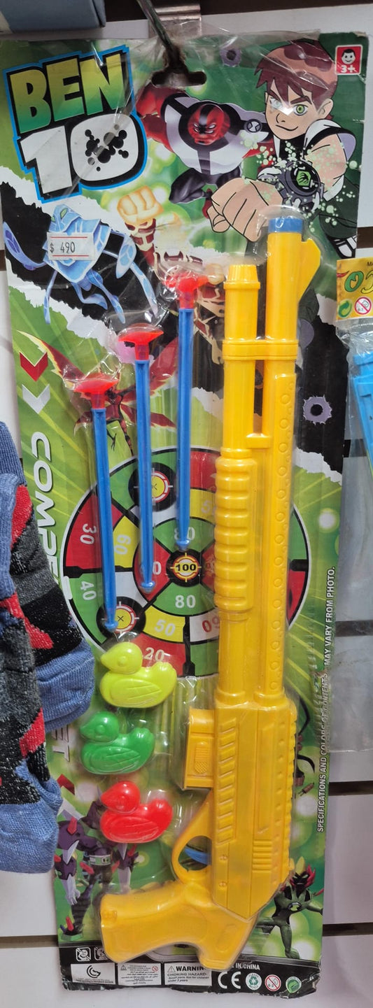 POSTOLA BEN 10 CON DARDOS VENTOZA