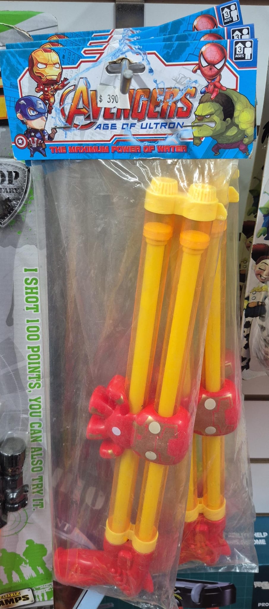 PISTOLA DE AGUA DOBLE AVENGERS