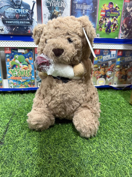 Peluche oso con flores 25cm