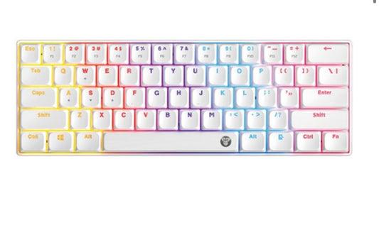 TECLADO MECANICO MK311 WH 60% RED SW FANTECH