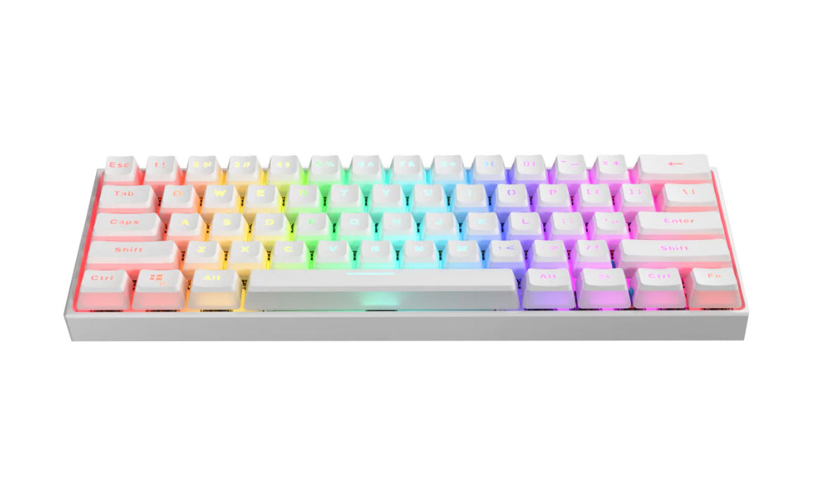TECLADO MECANICO MK005 WHITE 60% BL SW MEETION