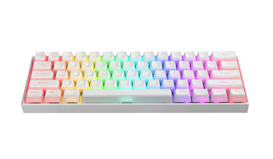 TECLADO MECANICO MK005 WHITE 60% BL SW MEETION