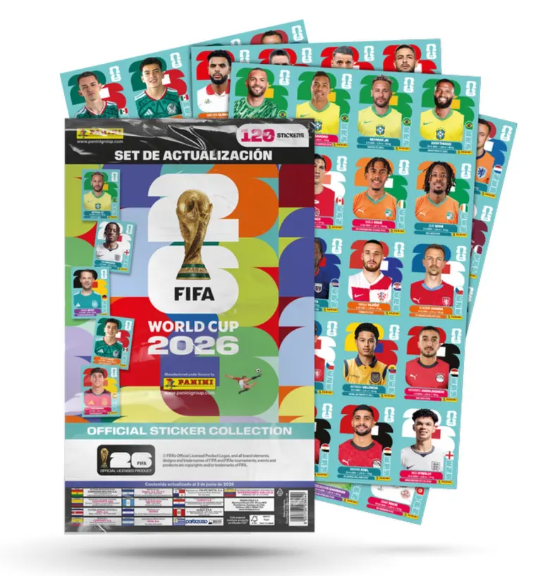 PACK ACTUALIZACION KIT UPDATE SET: 120 STICKERS MUNDIAL 2026