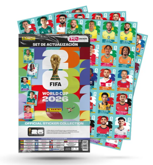 PACK ACTUALIZACION KIT UPDATE SET: 120 STICKERS MUNDIAL 2026