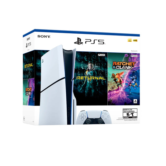 PlayStation 5 con Lectora Sony Slim - Incluye 2 juegos (Returnal + Ratchet & Clank)