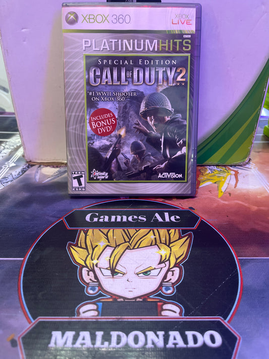 CALL OF DUTY 2 – JUEGO DE XBOX 360 (USADO) (NTSC)