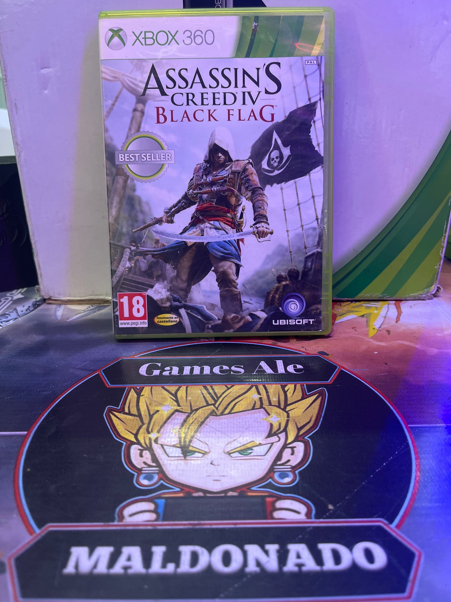 ASSASSIN'S CREED 4 BLACK FLAG – JUEGO DE XBOX 360 (USADO) (PAL)