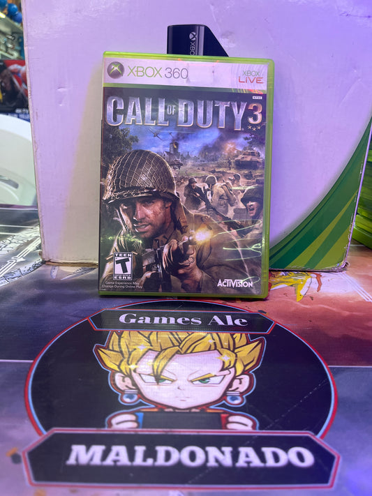 CALL OF DUTY 3 – JUEGO DE XBOX 360 (USADO) (NTSC)
