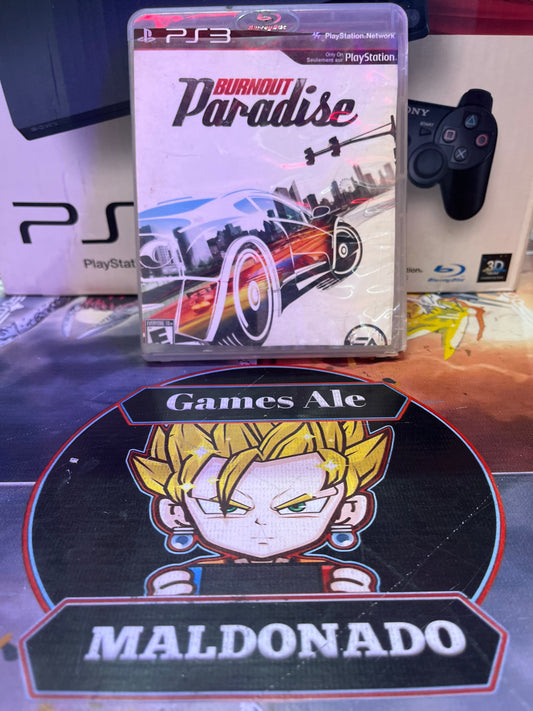 BURNOUT PARADISE – JUEGO DE PLAYSTATION 3 (USADO)