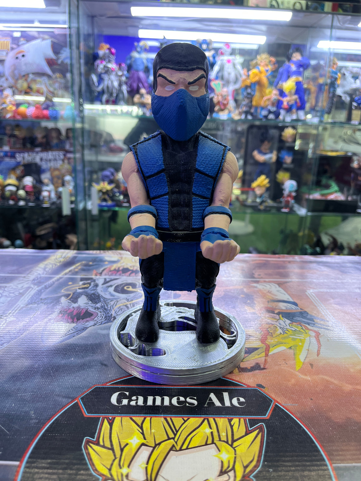 SOPORTE SUB ZERO MORTAL KOMBAT DE 25CM ( IMPRESIÓN 3D)