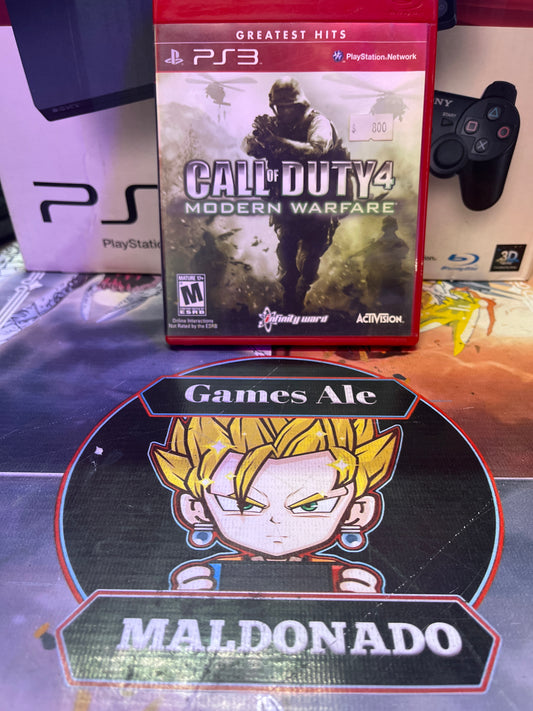 CALL OF DUTY 4: MODERN WARFARE – JUEGO DE PLAYSTATION 3 (USADO)