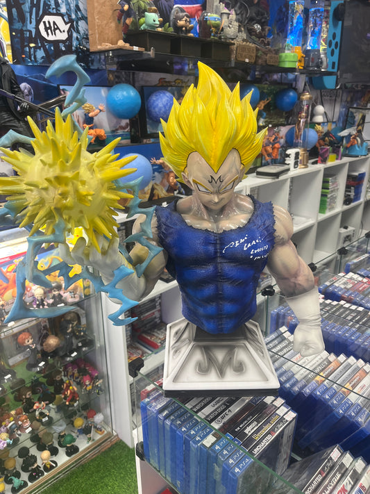 BUSTO 50 CM VEGETA FIRMADO POR RENÉ GARCÍA - DRAGON BALL Z