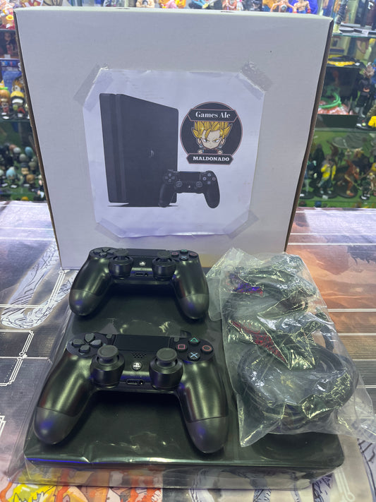 PLAYSTATION 4 SLIM 1TB CON 5 JUEGOS A ELECCIÓN Y 2 JOYSTICK ( USADA ) CON GARANTÍA [MB456704…]