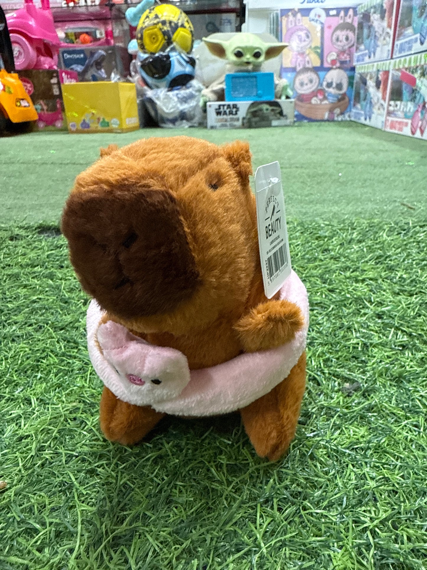 LLAVERO DE PELUCHE CAPYBARA 12x10 cm