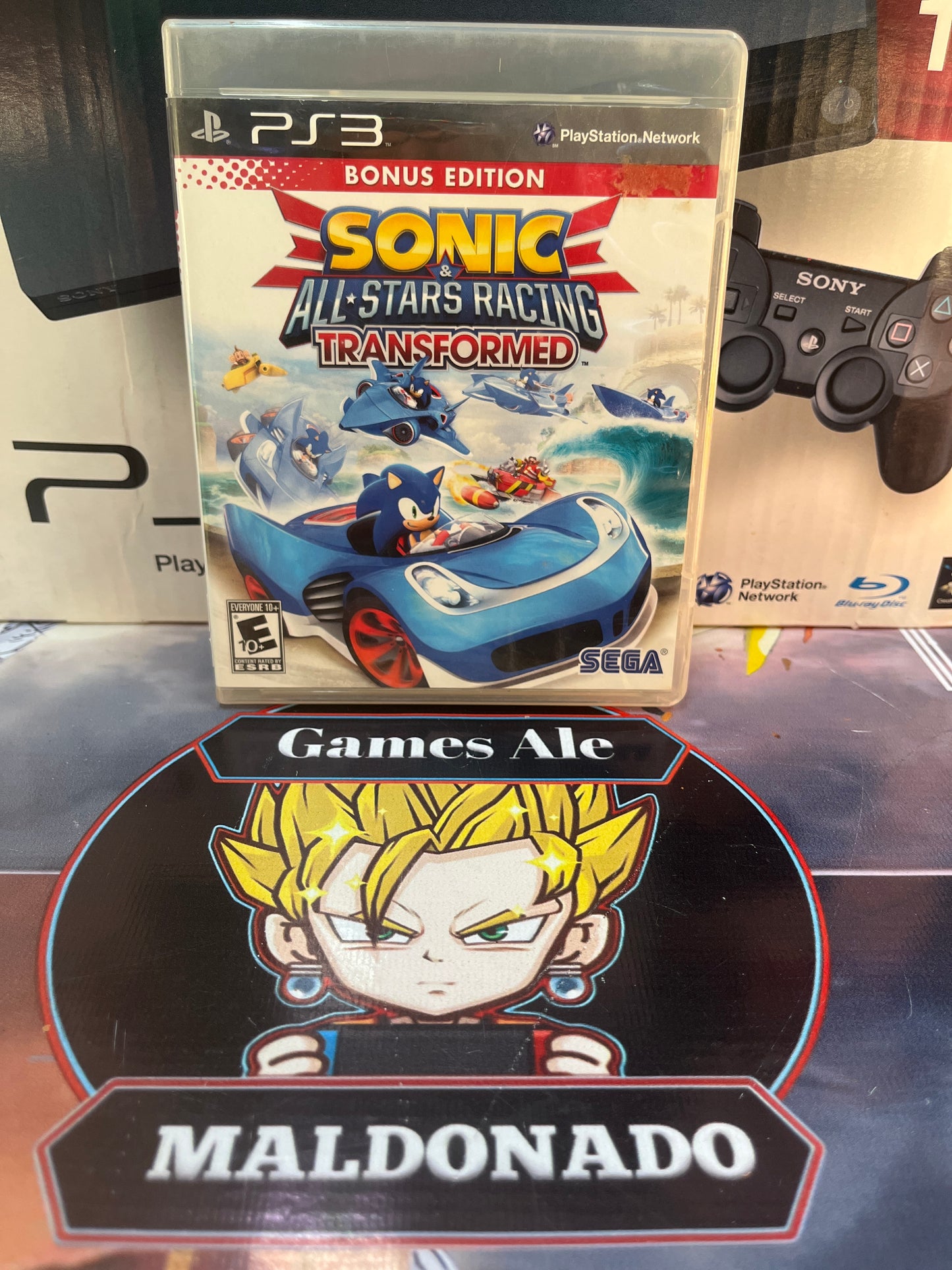 SONIC ALL STARS RACING TRANSFORMED - JUEGO PLAYSTATION 3 ( USADO )