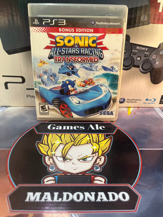 SONIC ALL STARS RACING TRANSFORMED - JUEGO PLAYSTATION 3 ( USADO )