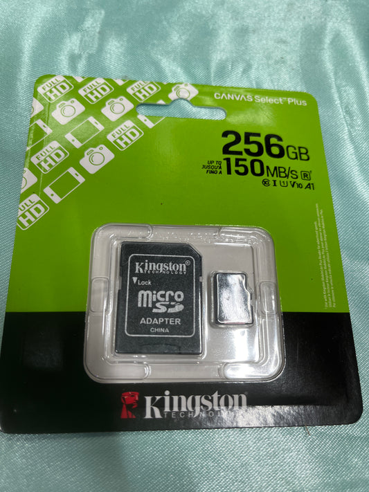 Tarjeta de memoria Kingston SDCS2/256GB Canvas Select Plus con adaptador SD 256GB