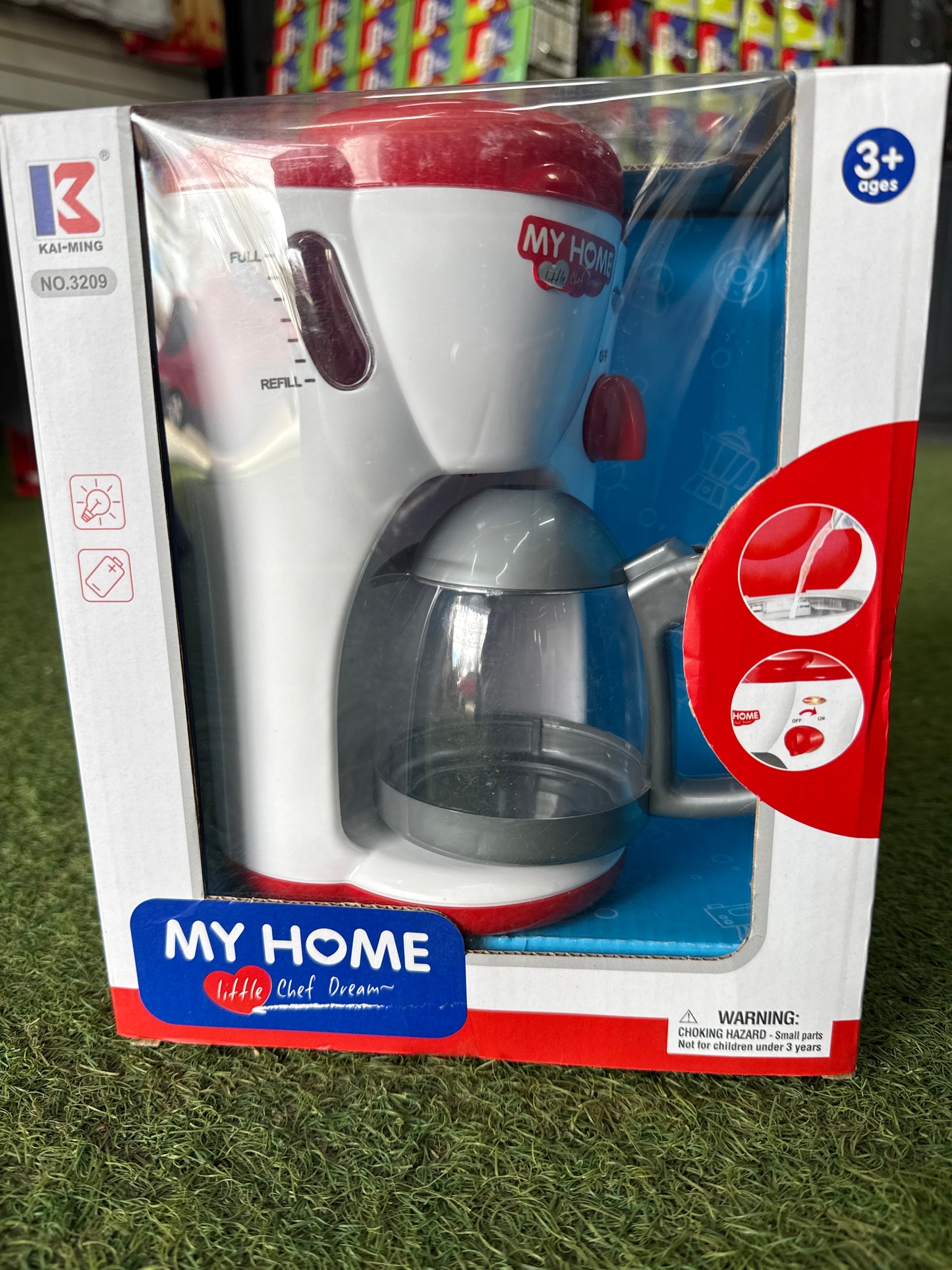 CAFETERA INFANTIL CON LUZ Y SONIDO