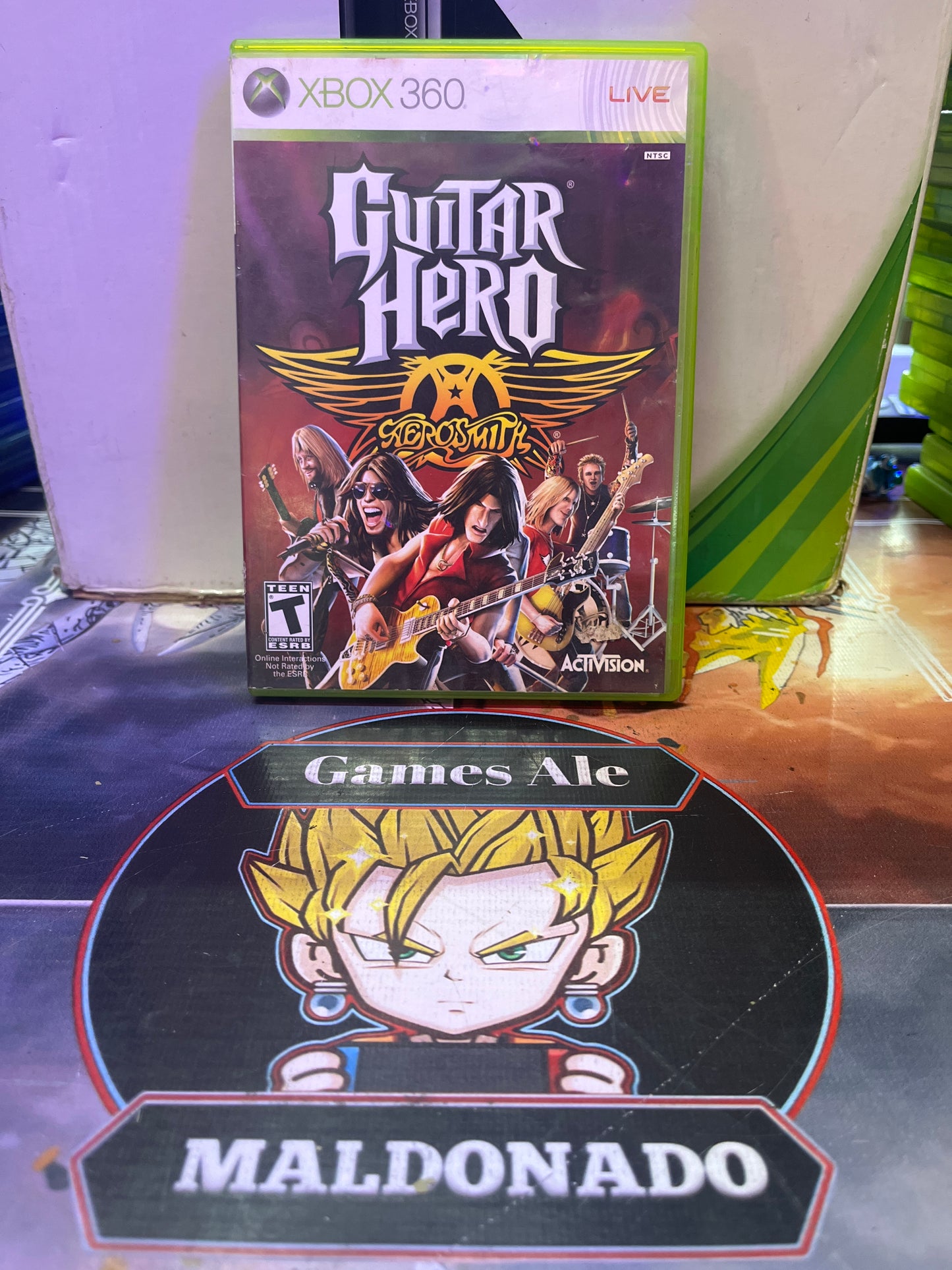 GUITAR HERO AEROSMITH – JUEGO DE XBOX 360 (USADO) (NTSC)