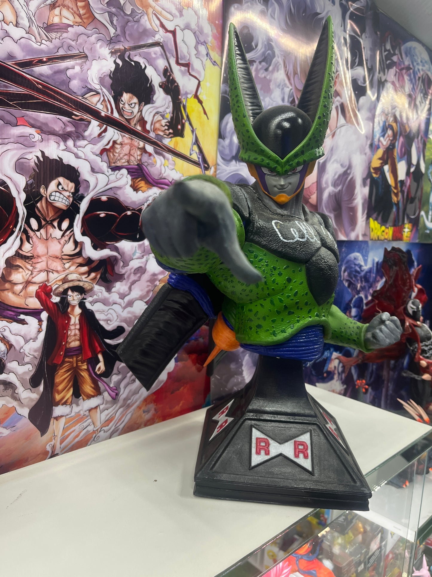 BUSTO 50 CM CELL FIRMADO POR RICARDO BRUST - DRAGONBALL Z