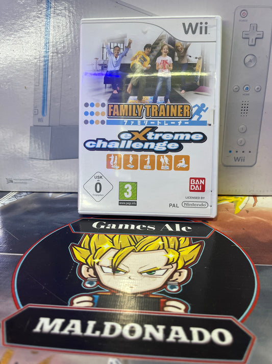 FAMILY TRAINER EXTREME CHALLENGE ( NINTENDO WII USADO) - JUEGO NINTENDO WII