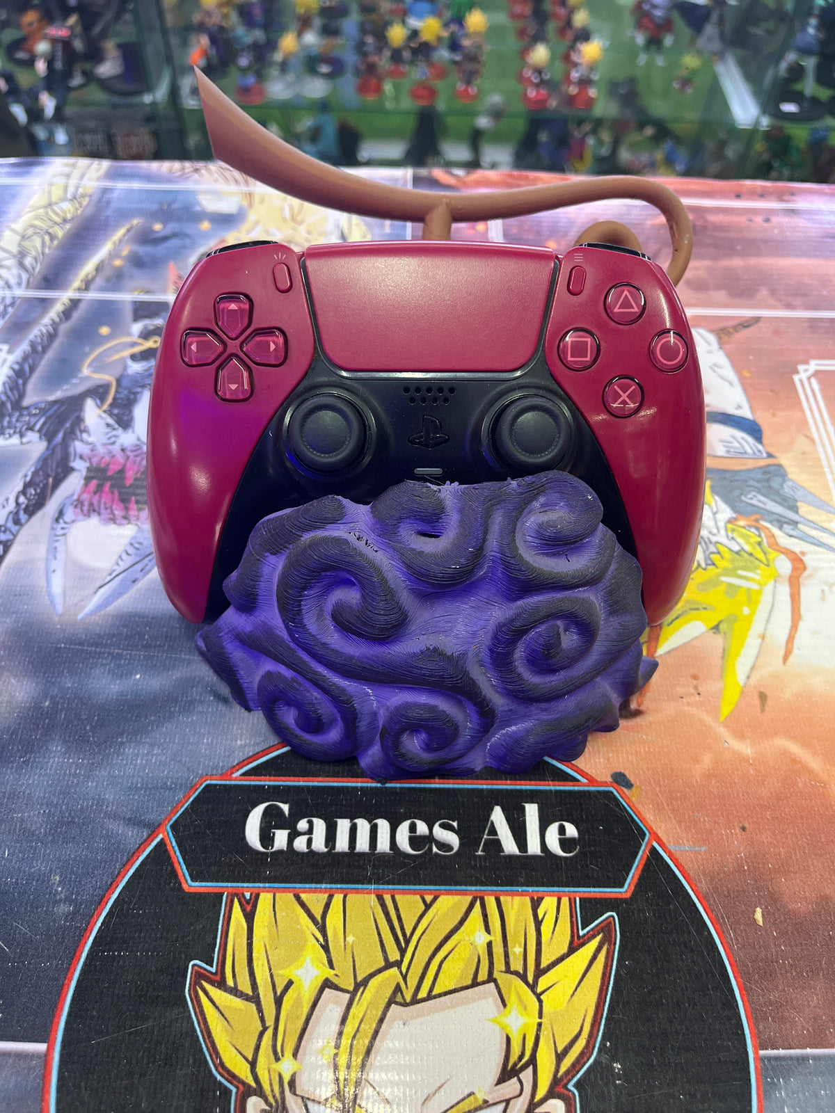 SOPORTE DE JOYSTICK FRUTA DEL DIABLO GOMA GOMA ONE PIECE ( IMPRESIÓN 3D)