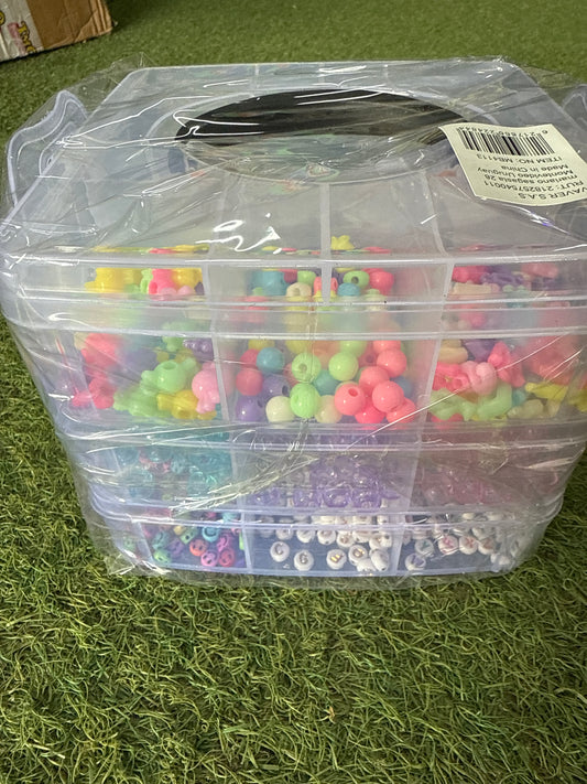 SET PARA ARMAR PULSERAS INFANTIL CON ESTUCHE