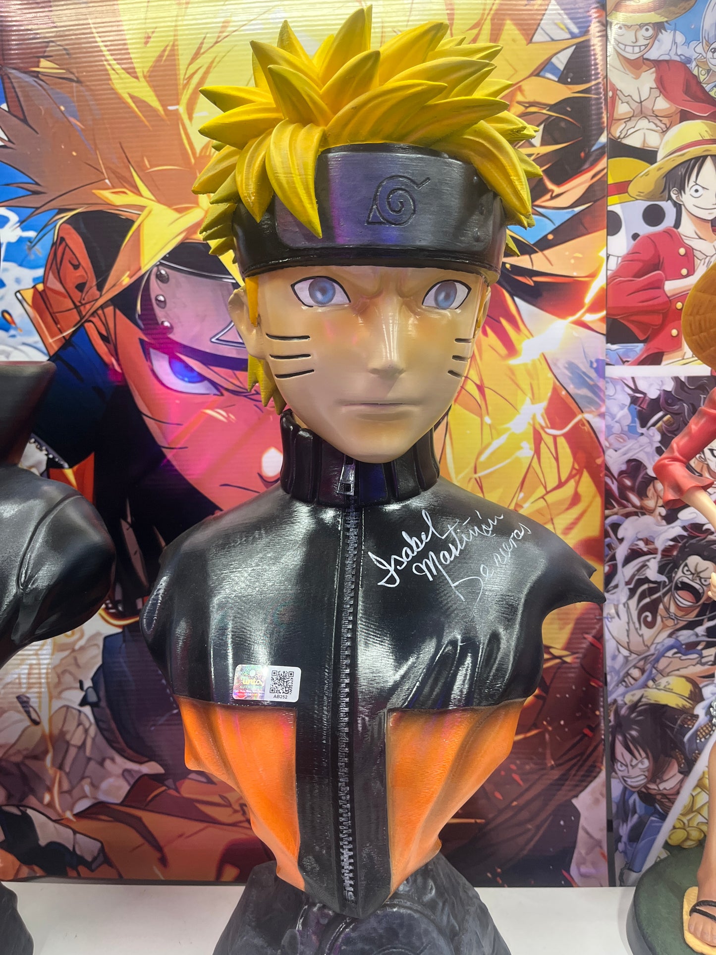 BUSTO 50 CM NARUTO FIRMADO POR ISABEL MARTIÑÒN- NARUTO SHIPPŪDEN