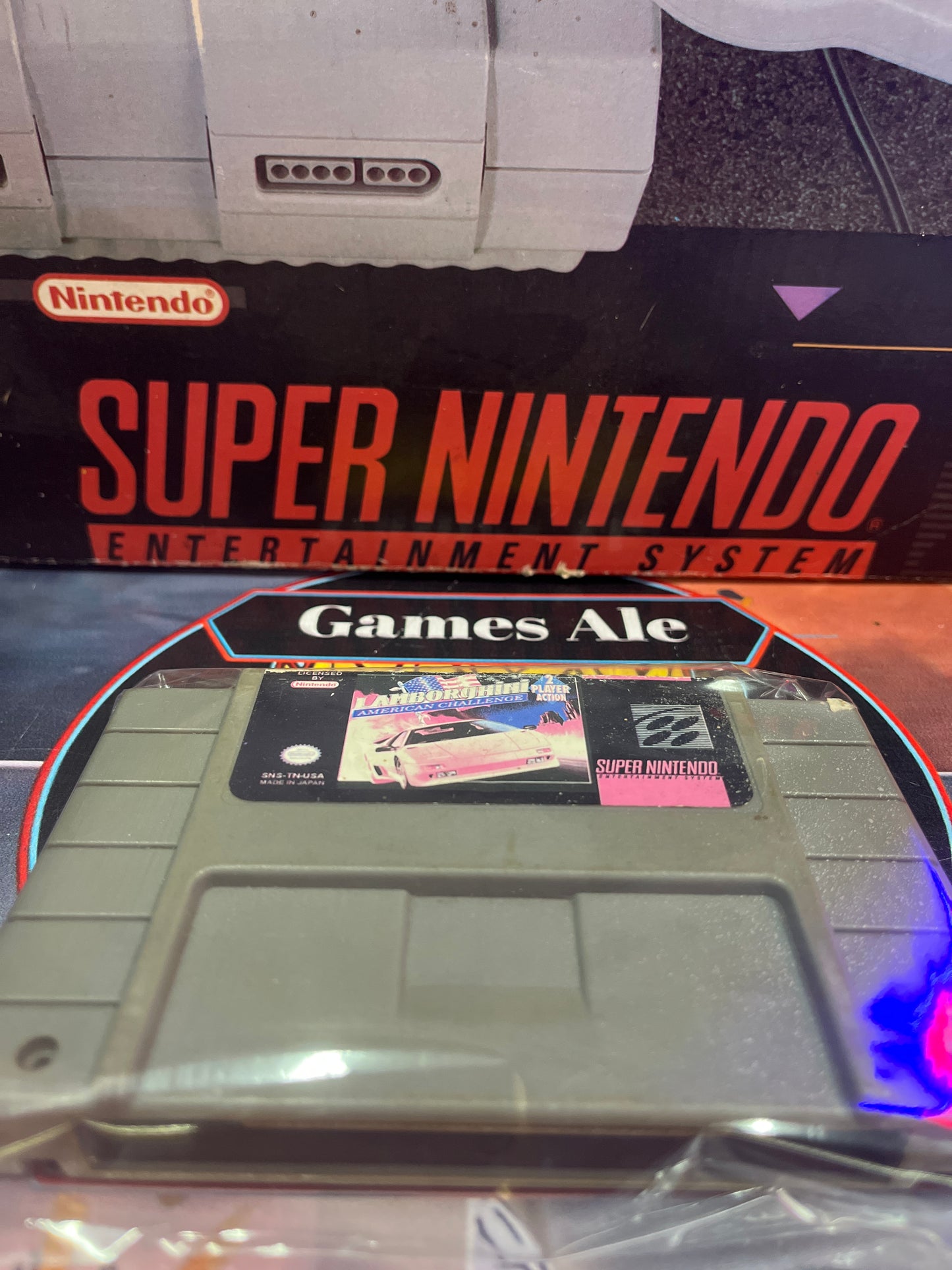 LAMBORGINI AMERICAN CHALLENGE - JUEGO SUPER NINTENDO