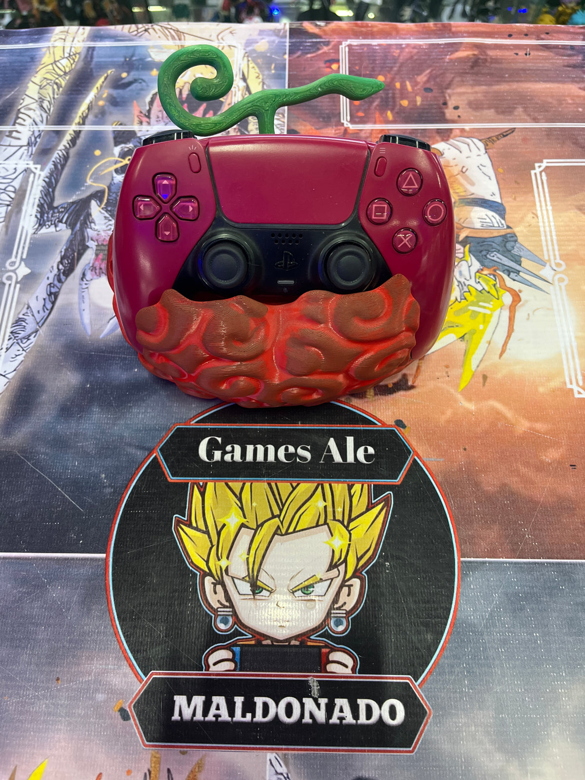 SOPORTE PARA JOYSTICK ONE PIECE FRUTA DEL DIABLO OPE OPE ( IMPRESIÓN 3D)