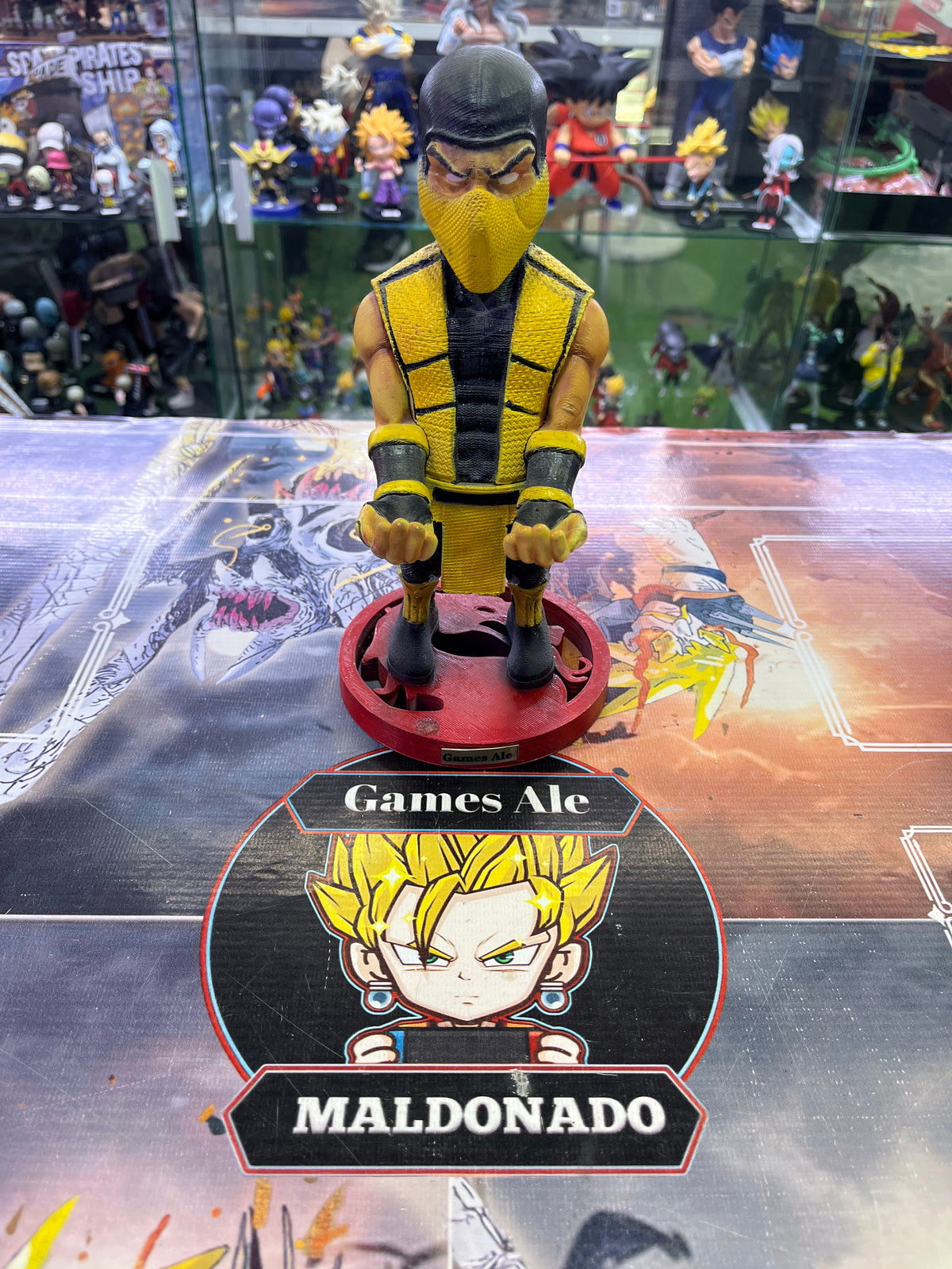 SCORPION MORTAL KOMBAT 11 DE 25CM ( IMPRESIÓN 3D)