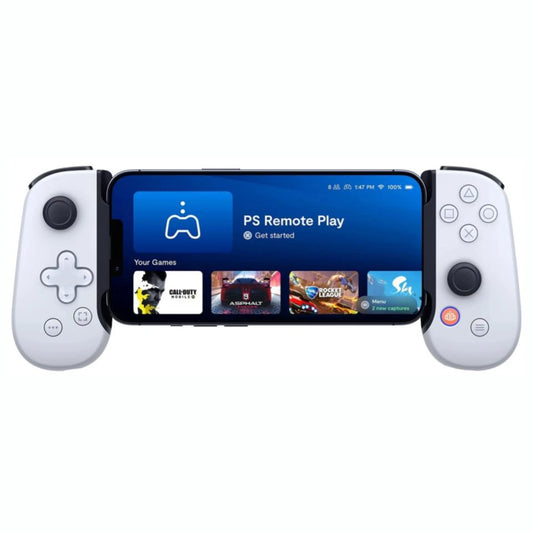 JOYSTICK BACKBONE ONE PLAYSTATION PS5 REMOTO PARA IPHONE - BLANCO