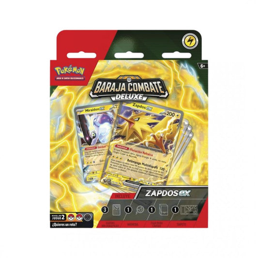 BARAJA DE COMBATE DELUXE ZAPDOS EX EN ESPAÑOL POKEMON TCG