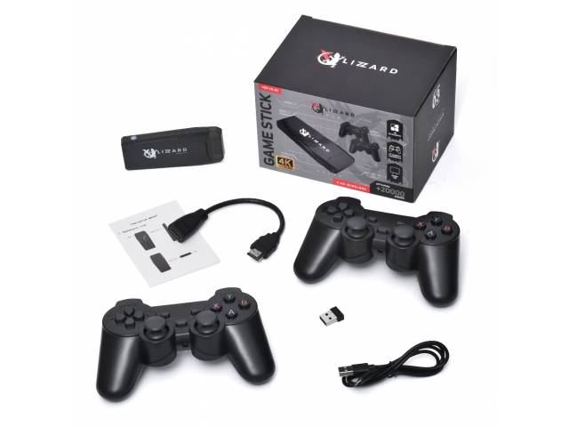 Consola Game Stick para TV XZZ-VG-03 Apto para +20000 Juegos 4K X-LizzardNO INCLUYE JUEGOS NI EMULADORES INSTALADOS