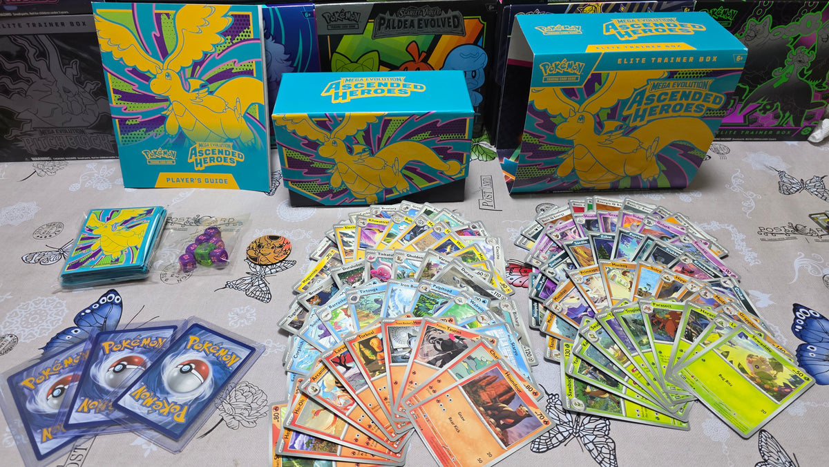 Combo Pokémon TCG – 100 cartas + Caja ETB + accesorios